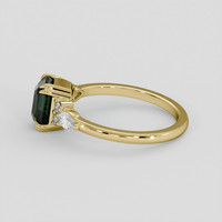 1.84 Ct. Bluish Green Sapphire Ring, 10K Yellow Gold 4