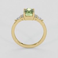 1.91 Ct. Yellowish Green Sapphire Ring, 10K Yellow Gold 3