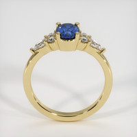 0.97 Ct. Blue Sapphire Ring, 14K Yellow Gold 3
