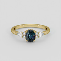 0.78 Ct. Alexandrite Ring, 14K Yellow Gold 1