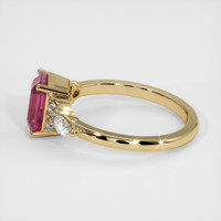 2.08 Ct. Pink Sapphire Ring, 14K Yellow Gold 4