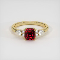 1.55 Ct. Ruby Ring, 14K Yellow Gold 1