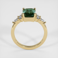 2.53 Ct. Bluish Green Sapphire Ring, 14K Yellow Gold 3