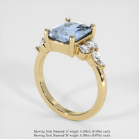 2.99 Ct. Sapphire Ring, 14K Yellow Gold 2