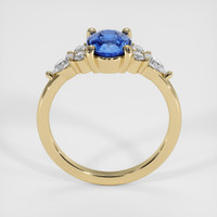 1.10 Ct. Blue Sapphire Ring, 14K Yellow Gold 3