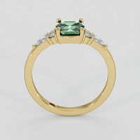 1.10 Ct. Green Sapphire Ring, 14K Yellow Gold 3
