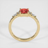1.16 Ct. Padparadscha Sapphire Ring, 14K Yellow Gold 3
