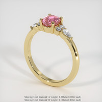 1.56 Ct. Sapphire Ring, 14K Yellow Gold 2