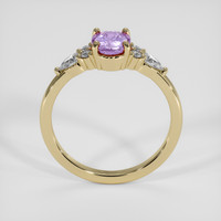 1.07 Ct. Pinkish Purple Sapphire Ring, 14K Yellow Gold 3