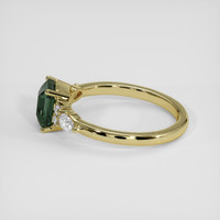1.52 Ct. Bluish Green Sapphire Ring, 14K Yellow Gold 4