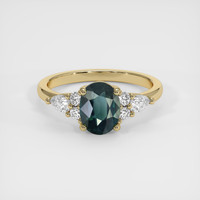 1.54 Ct. Sapphire Ring, 14K Yellow Gold 1