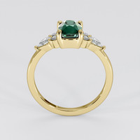 1.50 Ct. Bluish Green Sapphire Ring, 14K Yellow Gold 3