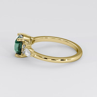 1.50 Ct. Bluish Green Sapphire Ring, 14K Yellow Gold 4