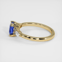 1.24 Ct. Blue Sapphire Ring, 14K Yellow Gold 4