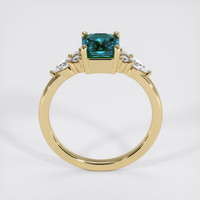 1.58 Ct. Greenish Blue Sapphire Ring, 14K Yellow Gold 3