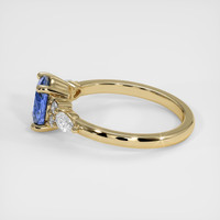 1.17 Ct. Blue Sapphire Ring, 14K Yellow Gold 4