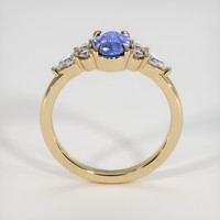 1.07 Ct. Blue Sapphire Ring, 14K Yellow Gold 3