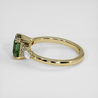 1.56 Ct. Green Sapphire Ring, 14K Yellow Gold 4