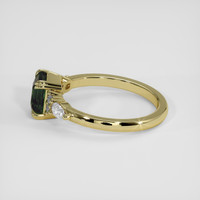 1.64 Ct. Green Sapphire Ring, 14K Yellow Gold 4
