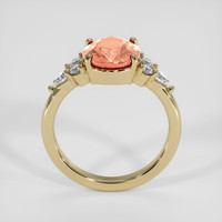 3.00 Ct. Padparadscha Sapphire Ring, 14K Yellow Gold 3