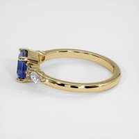 1.40 Ct. Blue Sapphire Ring, 14K Yellow Gold 4