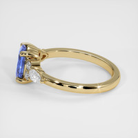 1.22 Ct. Blue Sapphire Ring, 14K Yellow Gold 4