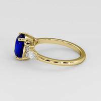 2.62 Ct. Blue Sapphire Ring, 14K Yellow Gold 4