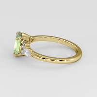1.87 Ct. Yellowish Green Sapphire Ring, 14K Yellow Gold 4