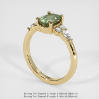 1.57 Ct. Sapphire Ring, 14K Yellow Gold 2