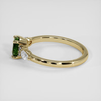 0.89 Ct. Green Sapphire Ring, 14K Yellow Gold 4