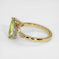 2.02 Ct. Green Sapphire Ring, 14K Yellow Gold 4