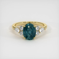 2.52 Ct. Sapphire Ring, 14K Yellow Gold 1