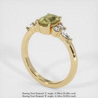 1.02 Ct. Yellow Sapphire Ring, 14K Yellow Gold 2