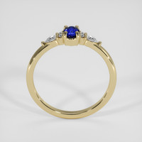 0.57 Ct. Blue Sapphire Ring, 18K Yellow Gold 3