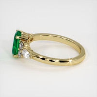 1.21 Ct. Emerald Ring, 18K Yellow Gold 4