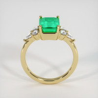 2.97 Ct. Emerald Ring, 18K Yellow Gold 3