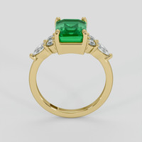 1.87 Ct. Emerald Ring, 18K Yellow Gold 3