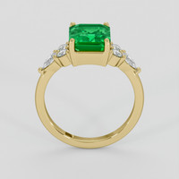 2.32 Ct. Emerald Ring, 18K Yellow Gold 3