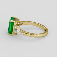 2.32 Ct. Emerald Ring, 18K Yellow Gold 4