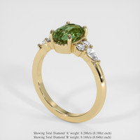2.03 Ct. Gemstone Ring, 18K Yellow Gold 2