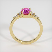2.15 Ct. Pink Sapphire Ring, 18K Yellow Gold 3