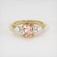 2.12 Ct. Sapphire Ring, 18K Yellow Gold 1