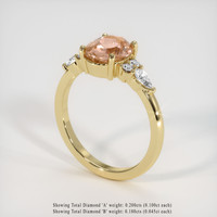 2.12 Ct. Sapphire Ring, 18K Yellow Gold 2