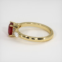 1.07 Ct. Ruby Ring, 18K Yellow Gold 4