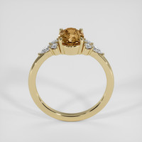 2.50 Ct. Brown Sapphire Ring, 18K Yellow Gold 3