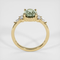 2.38 Ct. Green Sapphire Ring, 18K Yellow Gold 3
