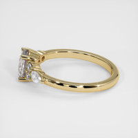 1.30 Ct. White Sapphire Ring, 18K Yellow Gold 4
