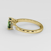 1.73 Ct. Green Sapphire Ring, 18K Yellow Gold 4
