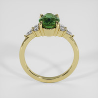 4.05 Ct. Yellowish Green Sapphire Ring, 18K Yellow Gold 3