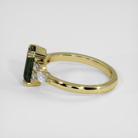 1.92 Ct. Green Sapphire Ring, 18K Yellow Gold 4